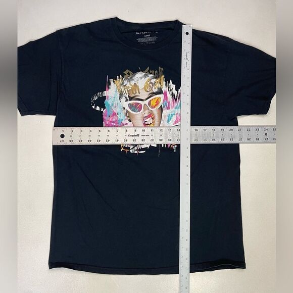 Cardi B Graphic T-Shirt Men Large Black Short Sleeve Music - Picture 5 of 5